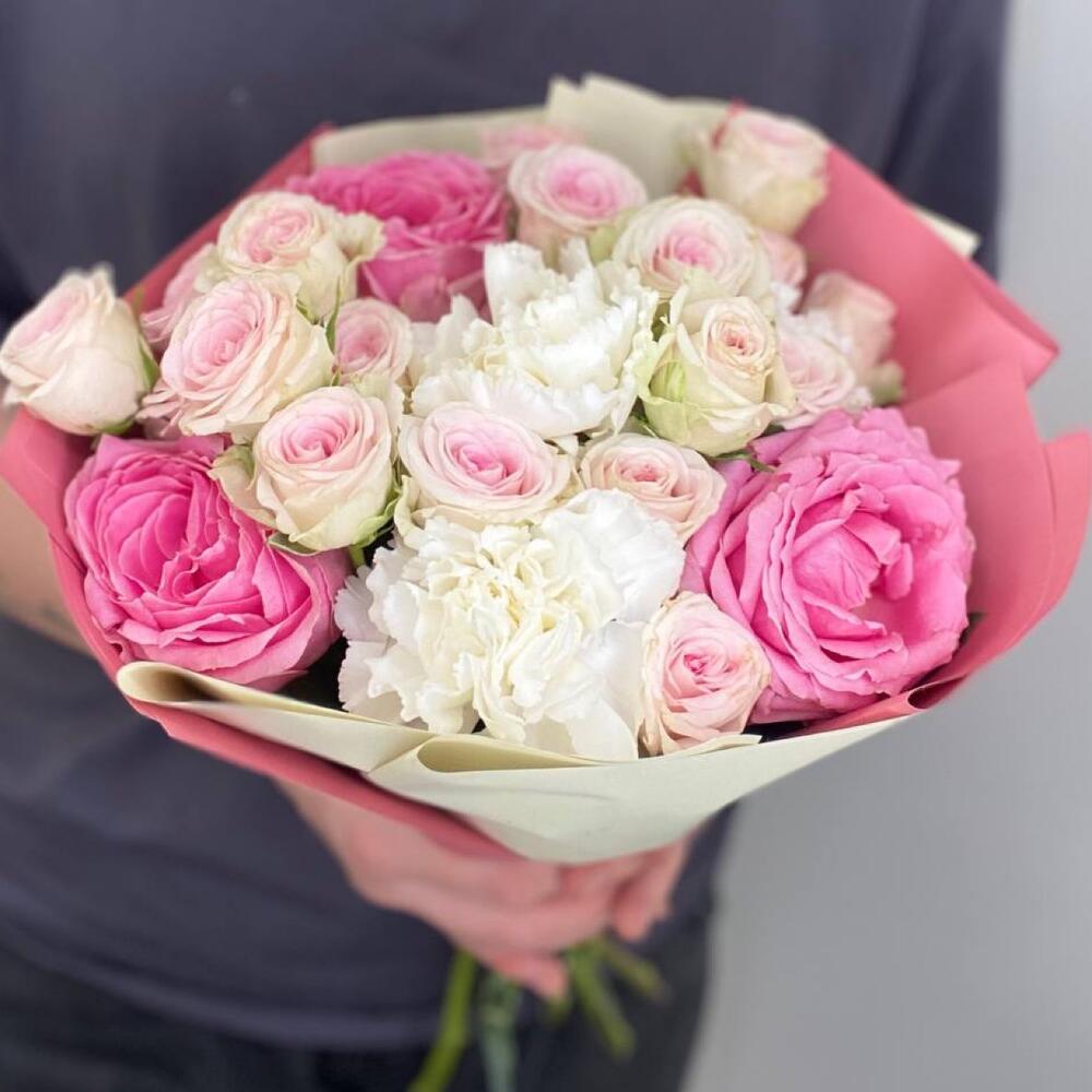 Цветочный букет «Розовое мгновение» Цветочный букет «Розовое мгновение»