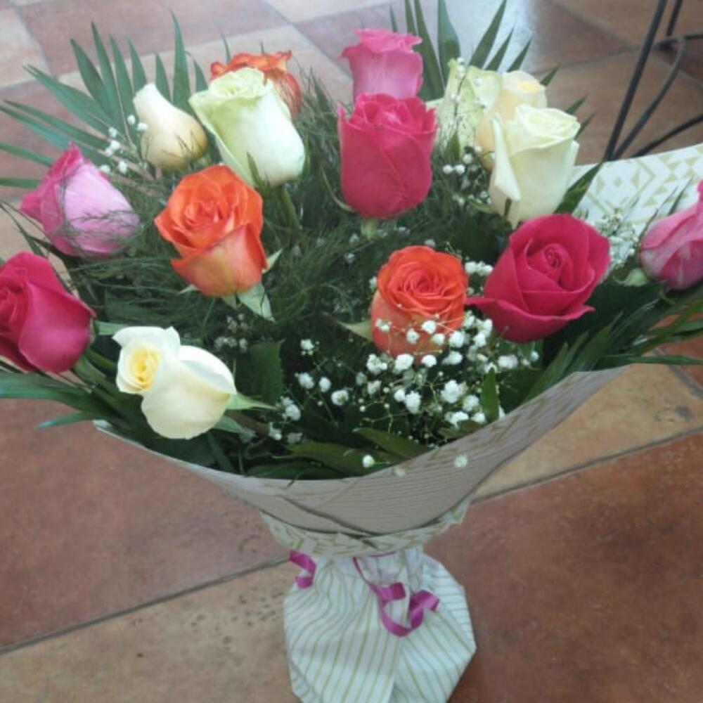 Букет из роз микс