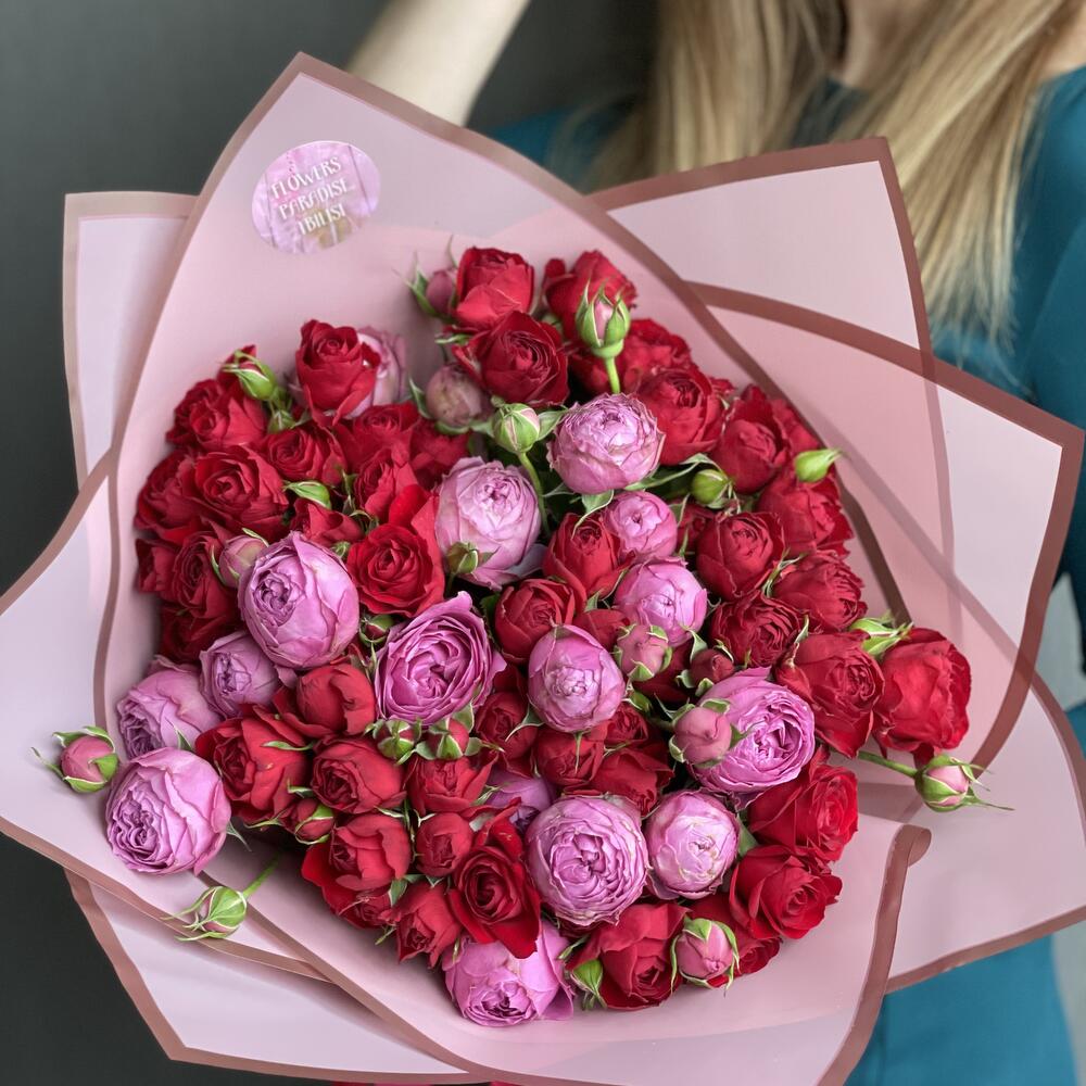 Букет микс из веточной розы